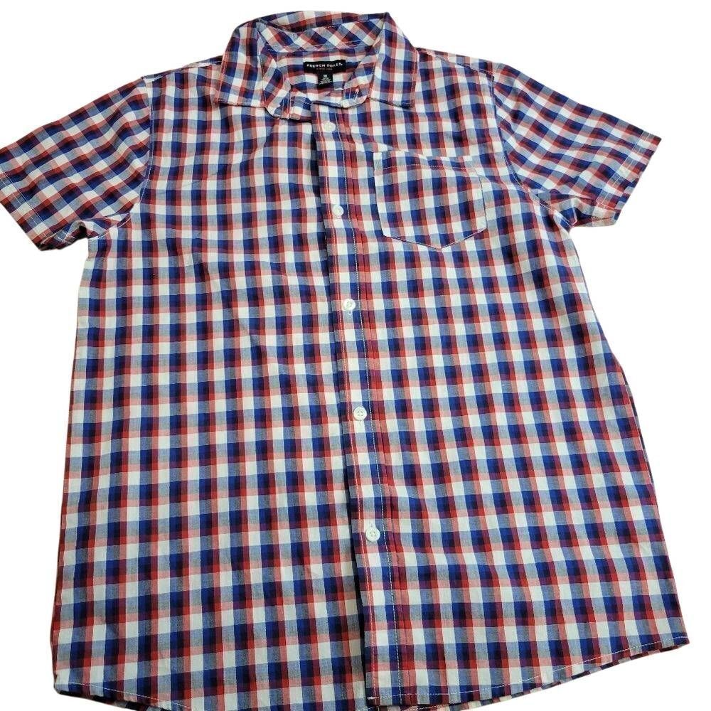 French Toast plaid dress shirt 16